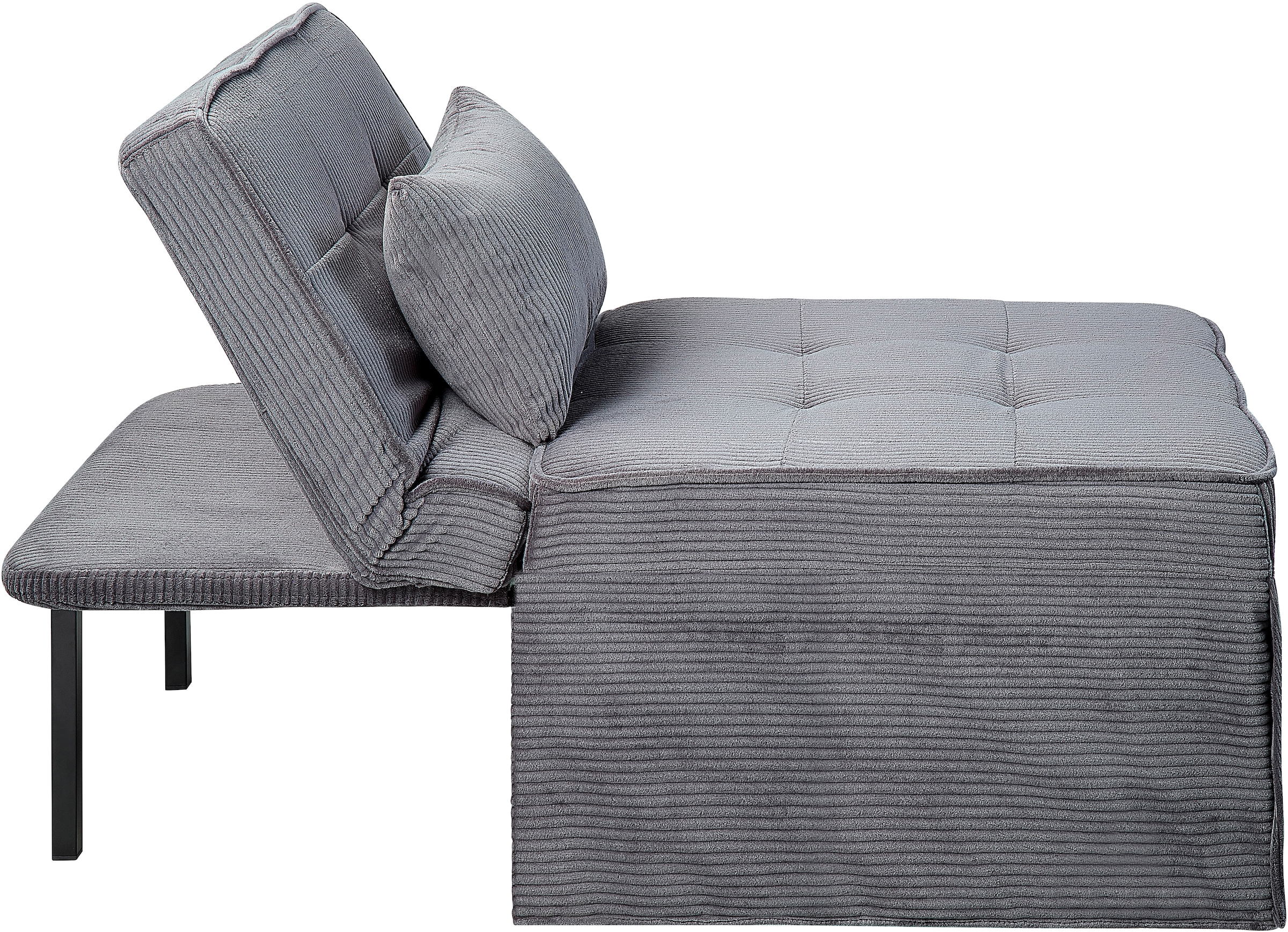ATLANTIC home collection Schlafsofa »Finn« wandelbar zum Loungesessel, Relaxliege und Gästebett, inkl. Kissen