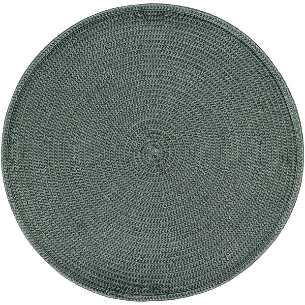 Blokker Placemat Nantes - Ø 38 cm - Donkergroen