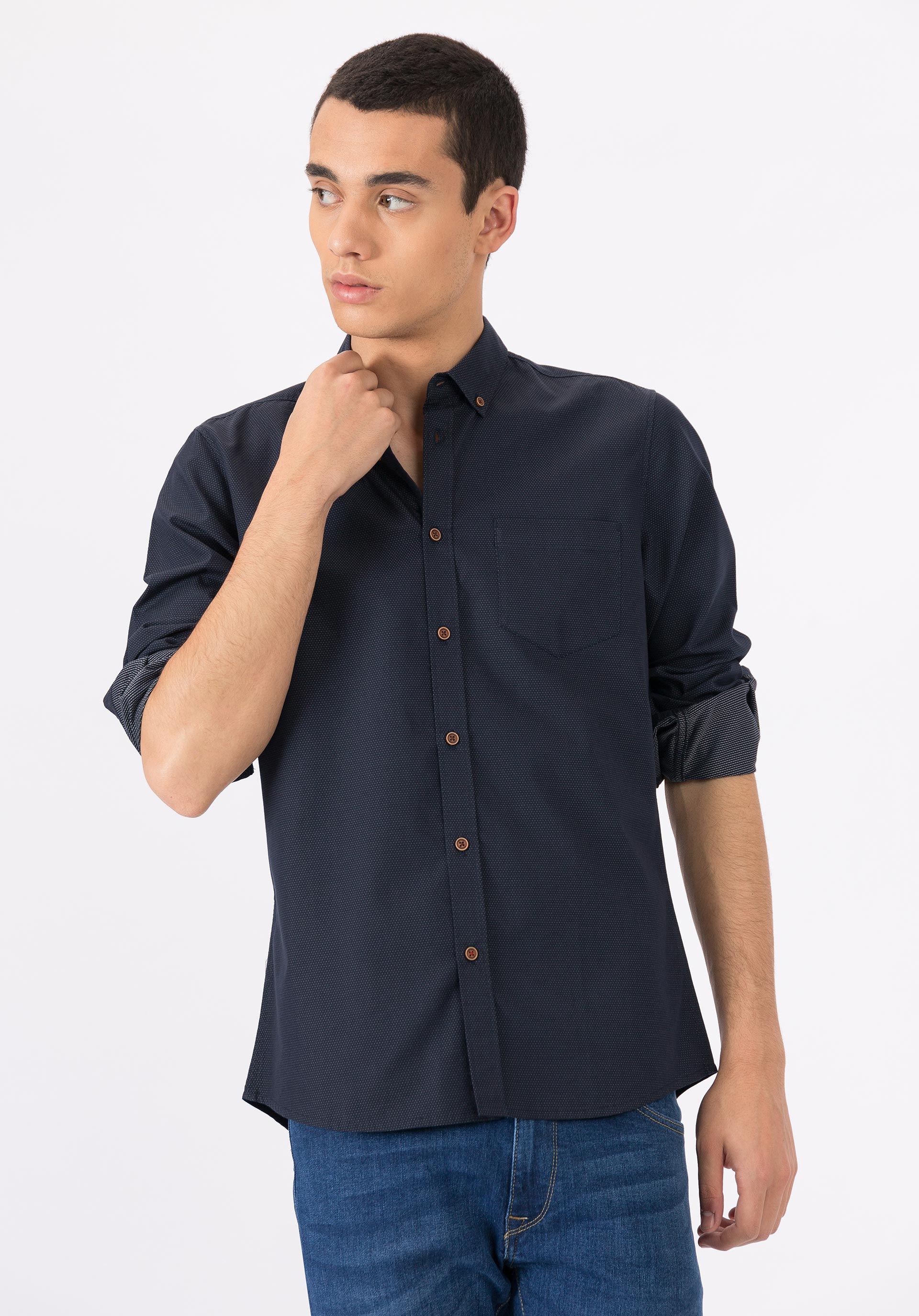 Camisa Azul marinho escuro