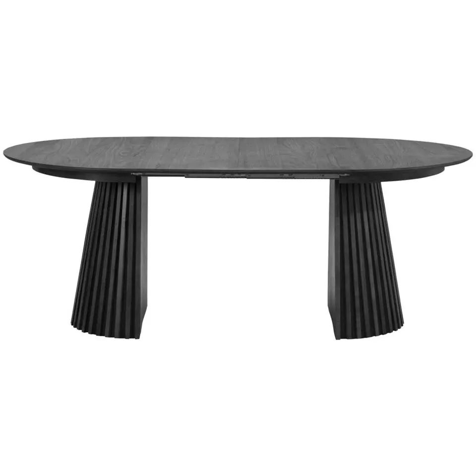 Eettafel Irene - zwart - uitschuifbaar