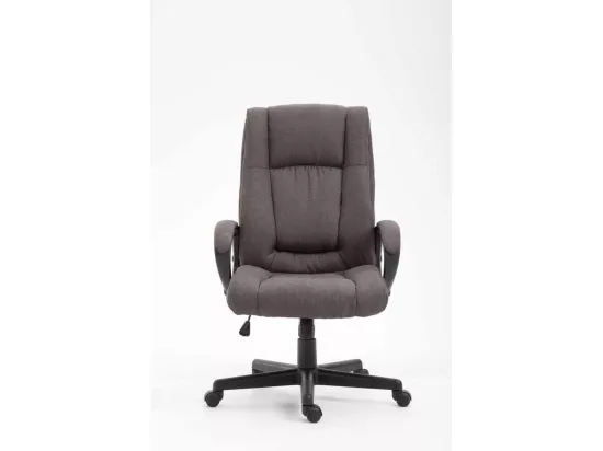Chaise de bureau - Tissu & Blanc - Gris foncé - XL Sparta
