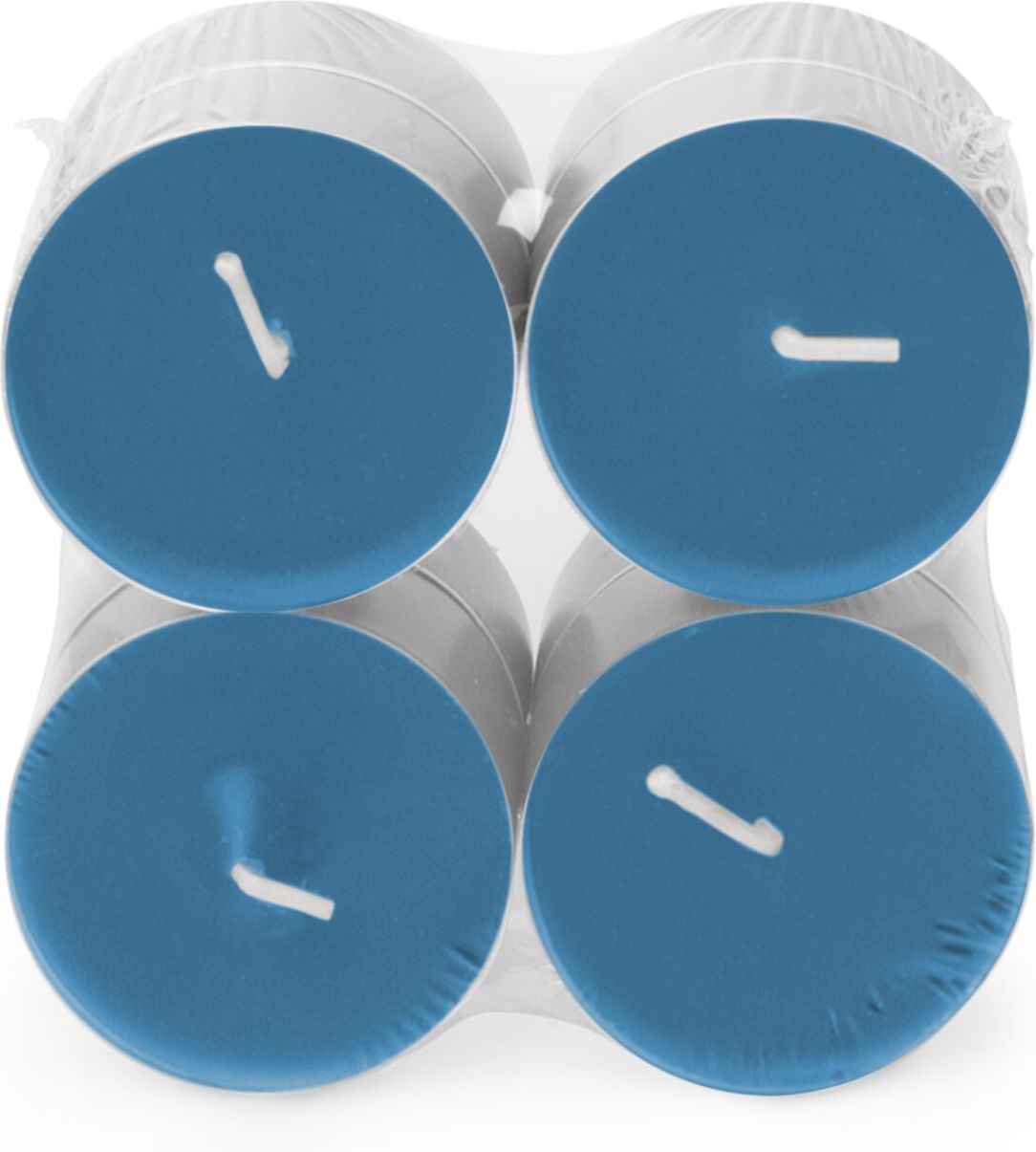 Spaas geurkaars Essential collection Soft Sunrise blauw 10 uur D 6 H 2,1 cm 8 stuks
