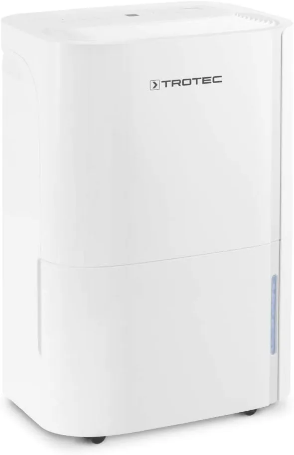 TROTEC Luftentfeuchter elektrisch TTK 66 E – Leistung 24 L/Tag – Fläche 50 m² / 125 m³ – mit Autoabschaltung – für Wohnung und Schlafzimmer