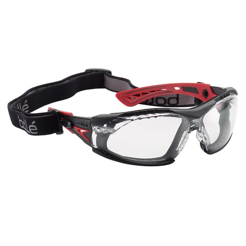 Lunettes de protection Bolle Safety hybride RUSH+ ASSEMBLED incolore