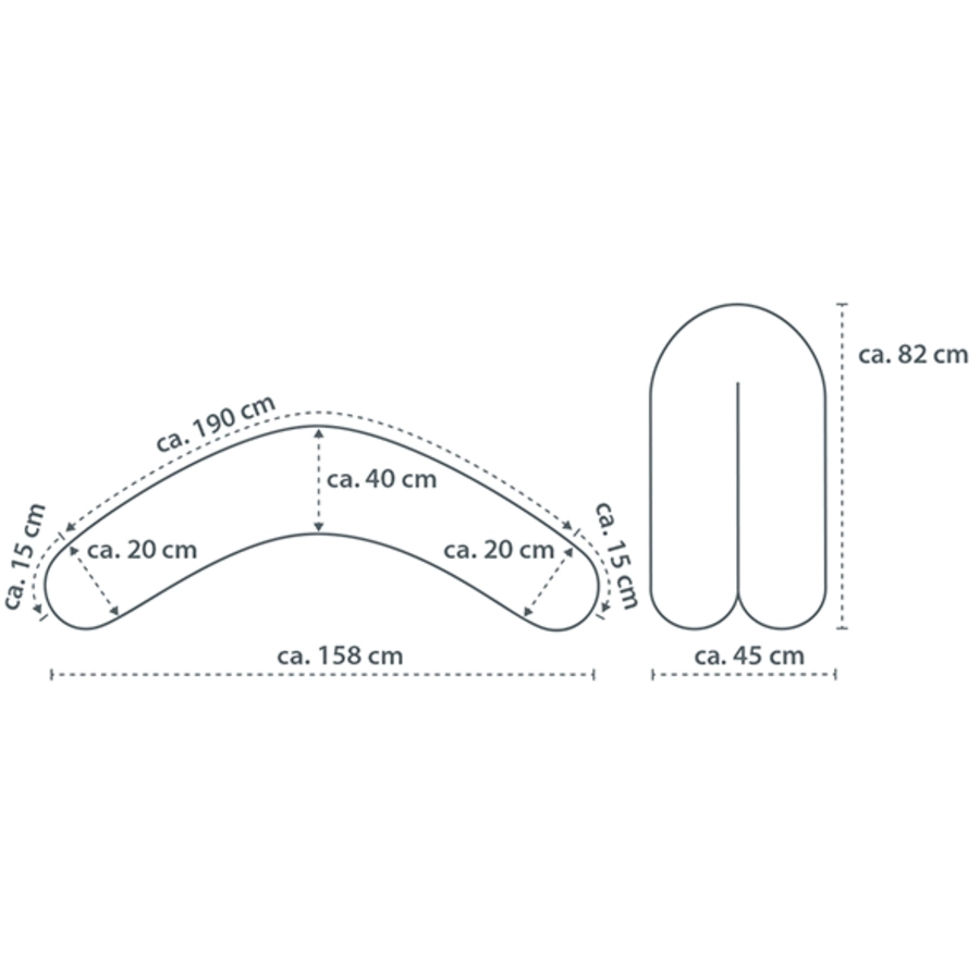THERALINE Das Original Stillkissen - Punkte marine