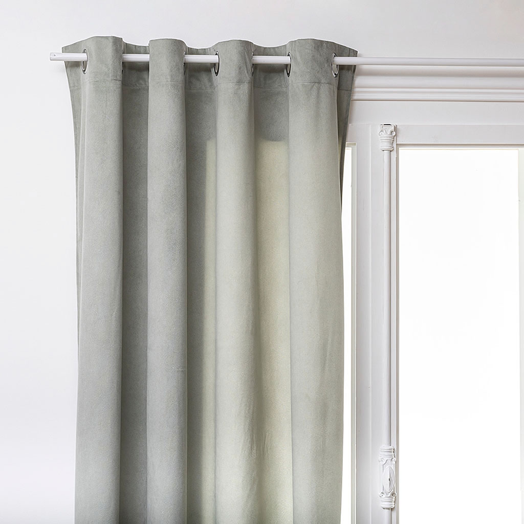 Rideau à œillets LILOU polyester céladon 140x260cm