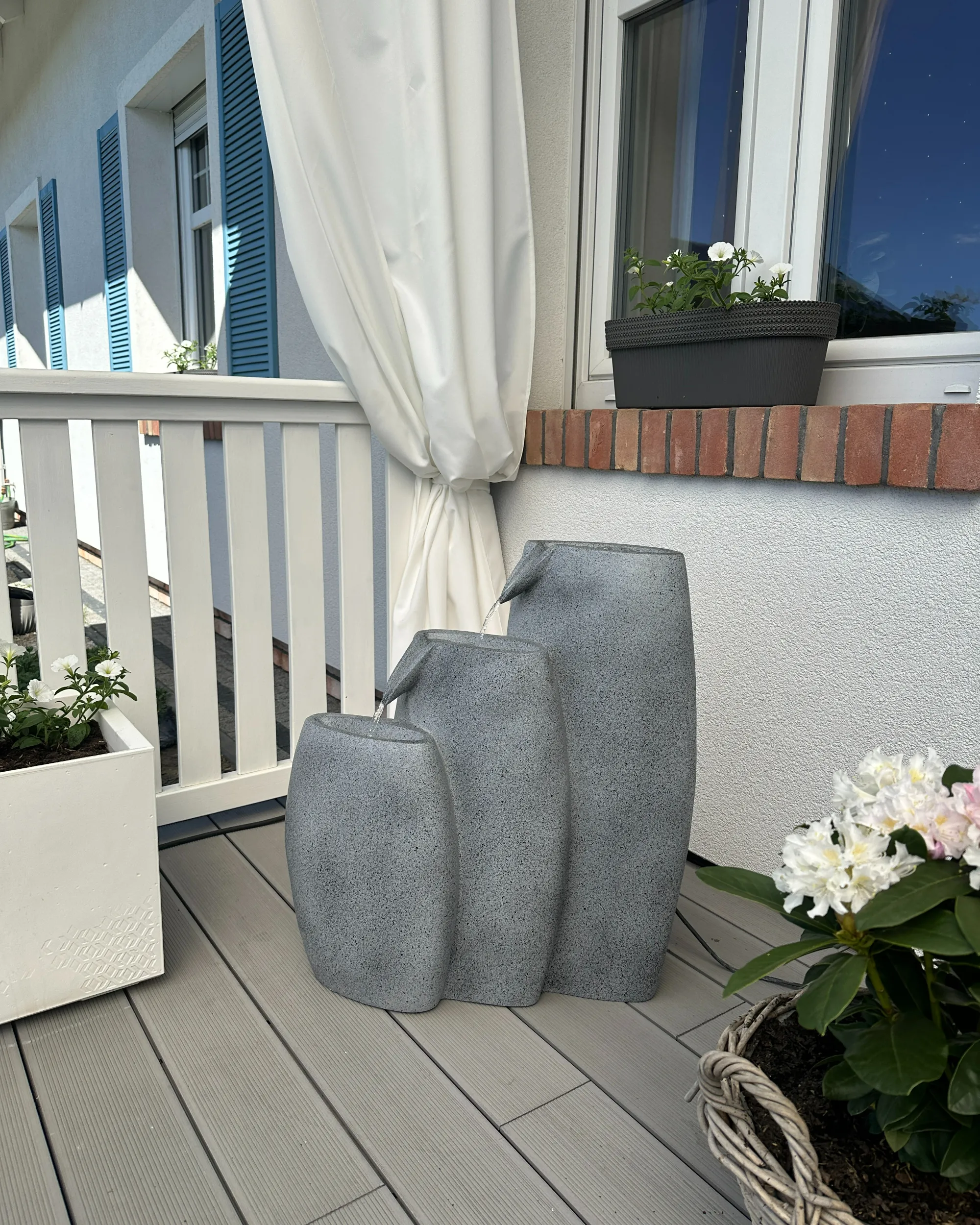 Tuinfontein ARKLE LED Grijs