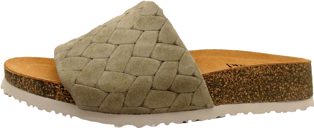 Think! Pantolette KOAK salbei Veloursleder