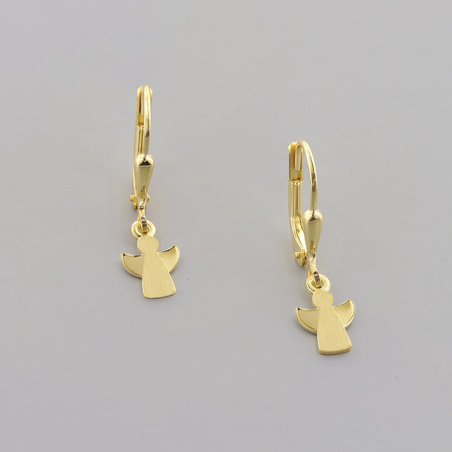 trendor Kinder-Ohrringe Engel 333 (8 Kt) Gold Ohrschmuck für Mädchen gold