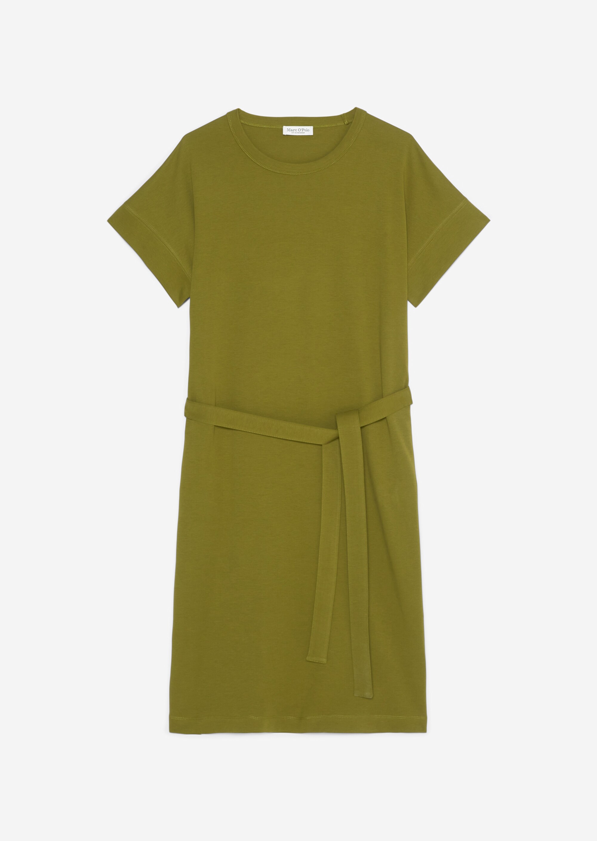 T-Shirt-Kleid mit Gürtel aus Interlock-Jersey