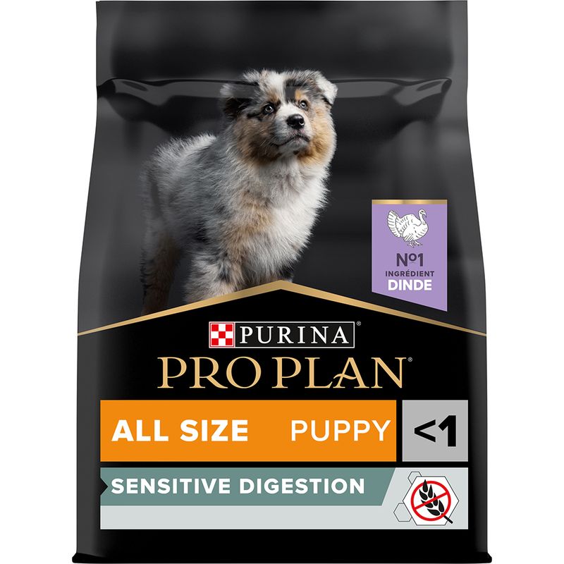 PURINA PRO PLAN All Sizes Puppy Sensitive Digestion sans céréales dinde