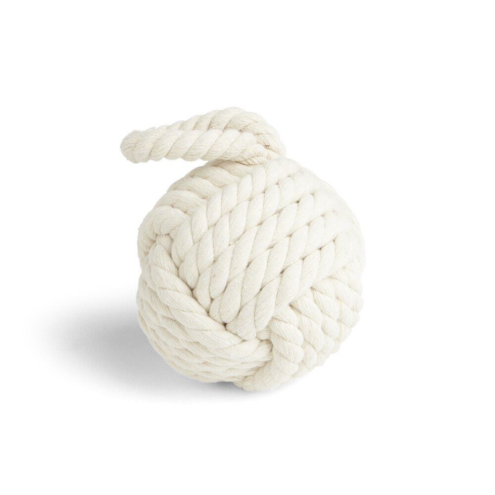 Cale porte en jute forme noeud marron Ø12,5cm