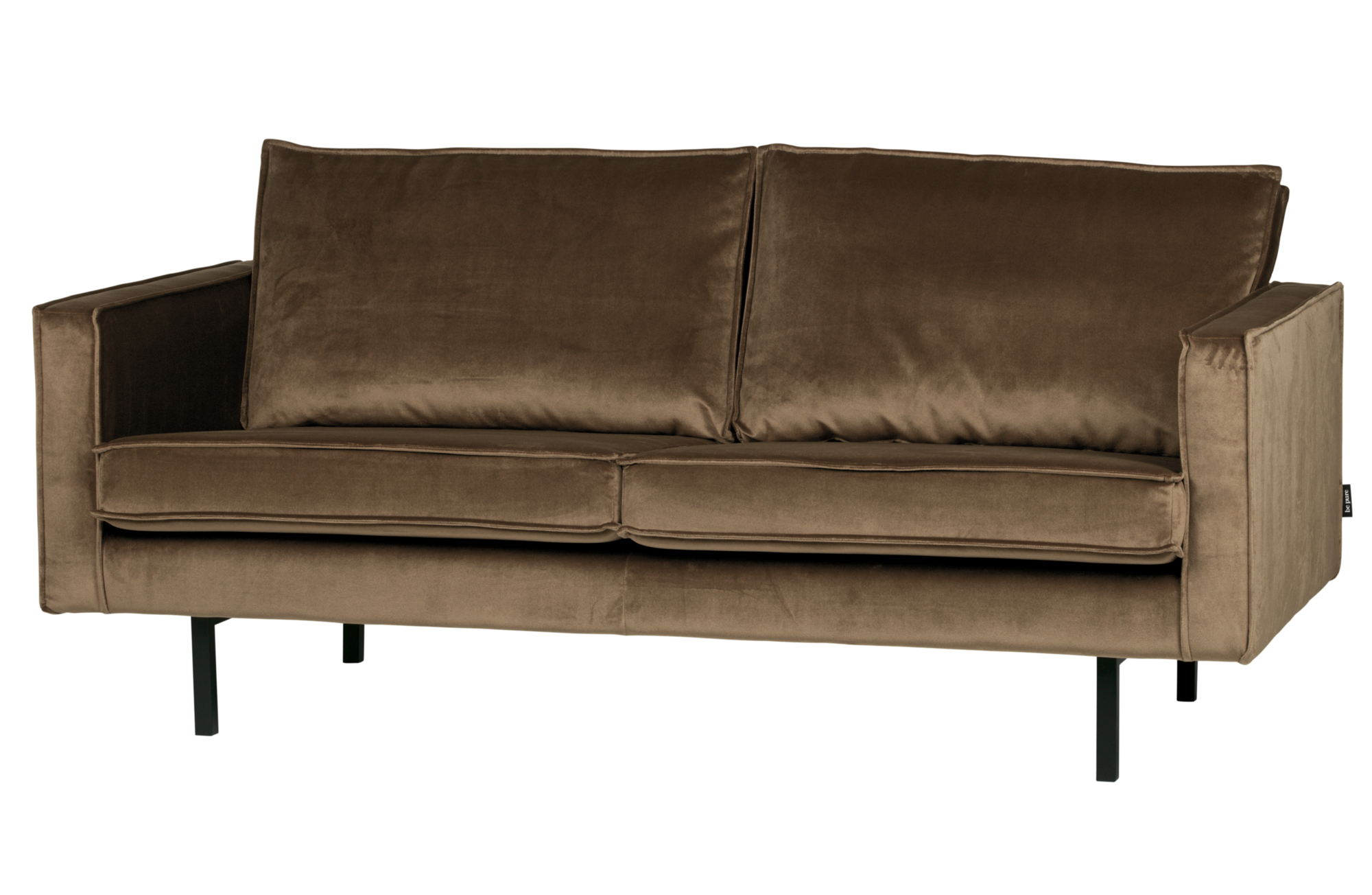 BePureHome 2,5-zitsbank Rodeo velvet Rodeo bank 2,5-zits velvet Taupe