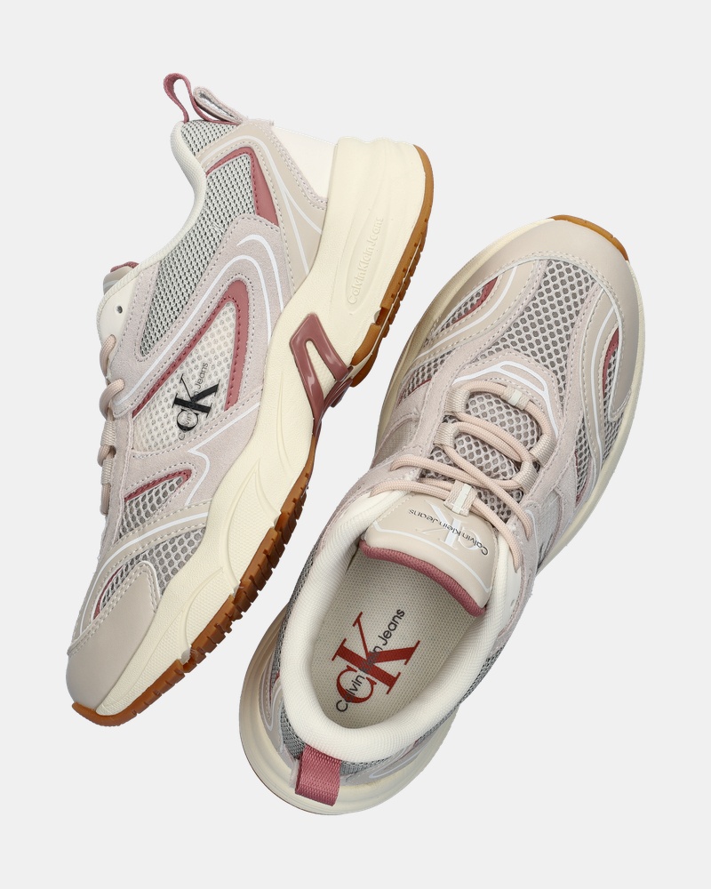 Calvin Klein Retro Tennis Dad Sneakers  - beige