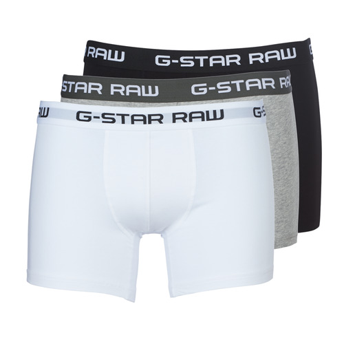 G-Star Raw - CLASSIC TRUNK 3 PACK - Noir / Gris / Blanc