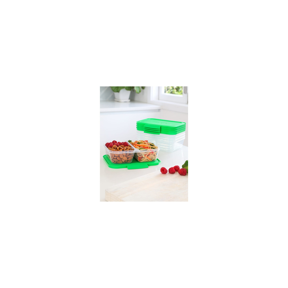 Sistema Nest It Meal Prep Grøn - 870 ml - 5 pk.