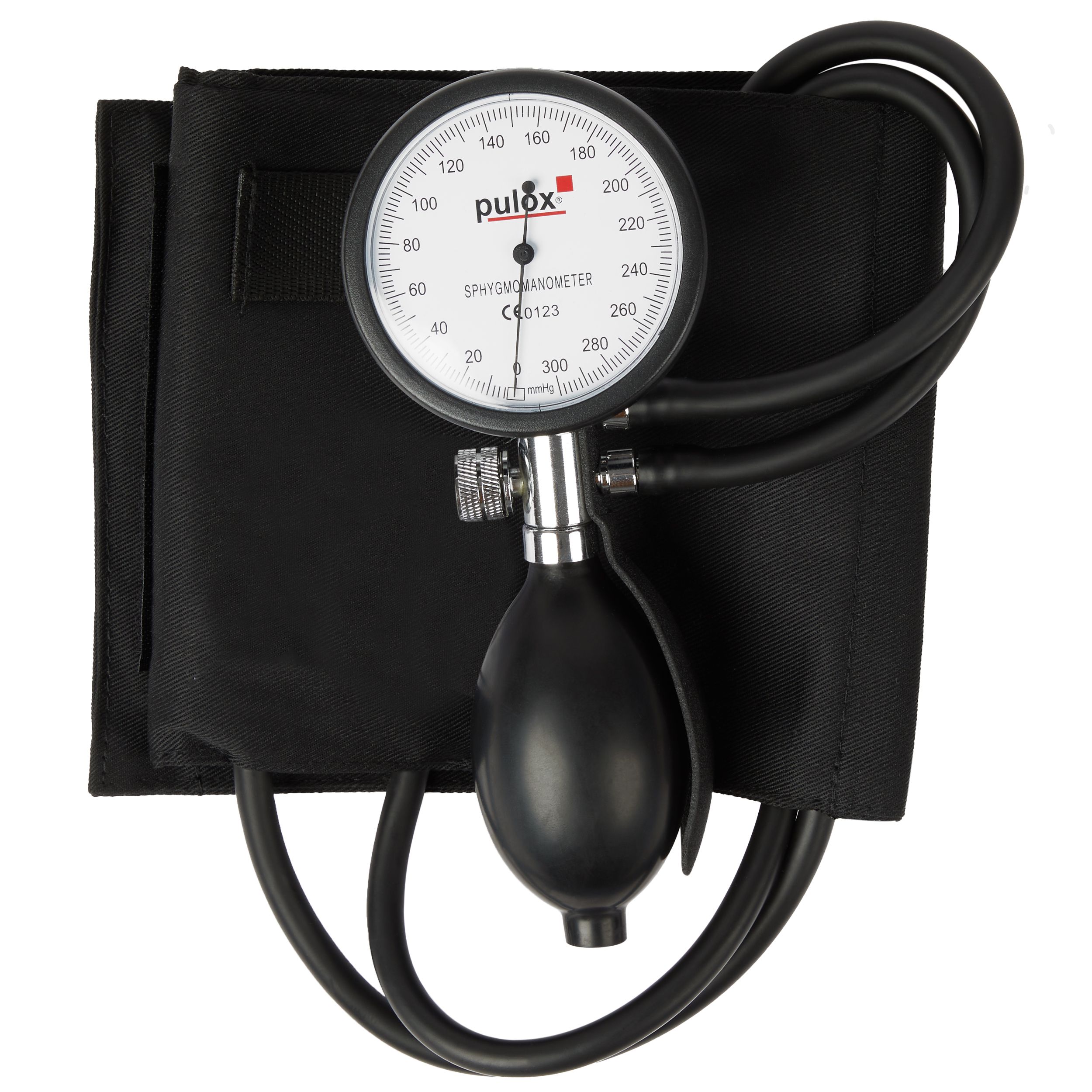Pulox Manuelles Blutdruckmessgerät - Aneroid Doppelschlauch-Sphygmomanometer