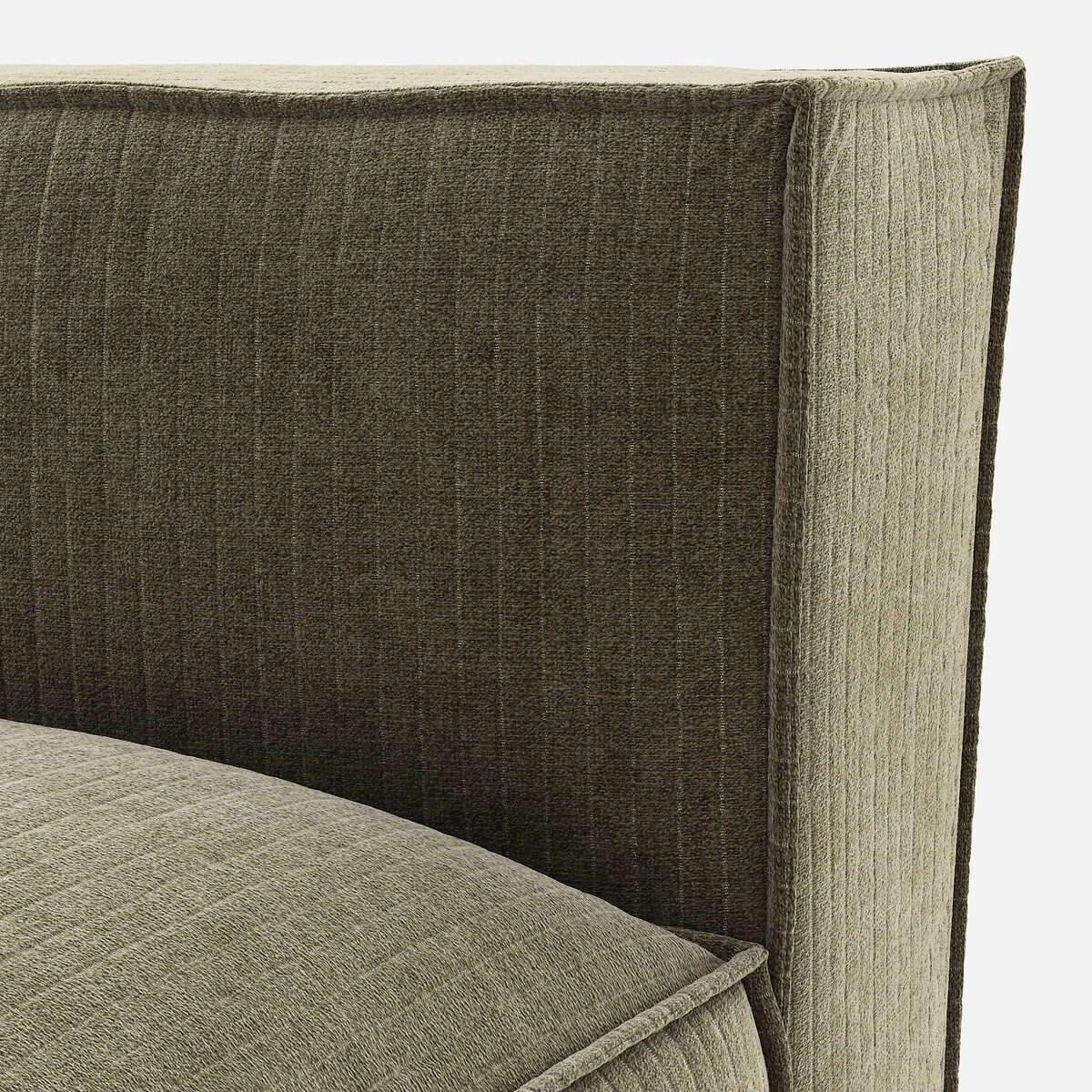 LA REDOUTE INTERIEURS<br>Sofá lounge, esquerda, veludo vintage, Seven