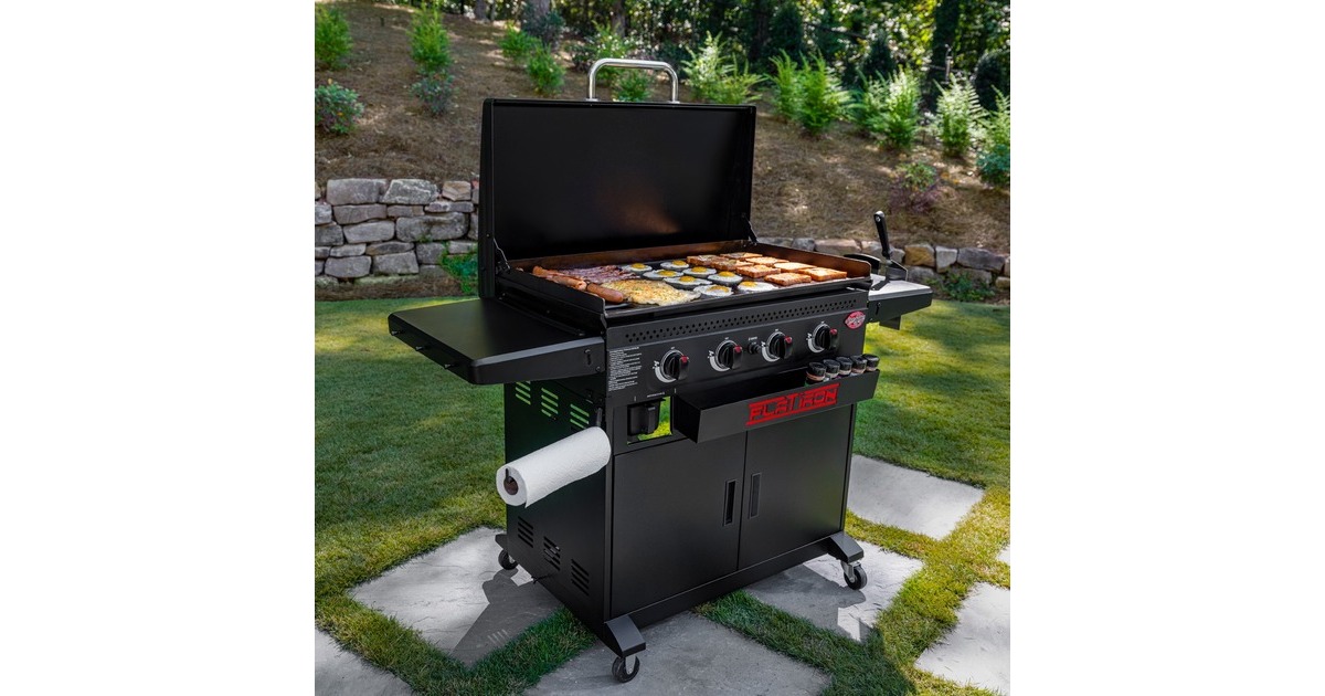 Char-GrillerFlat Iron Premium Gas Griddle barbecue  (Zwart)