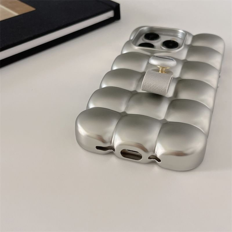 Elliure - Gestructureerde telefoonhoes / Smiley vingerhouder / Set - iPhone 15 Pro Max / 15 Pro / 15 Plus / 15 / 14 Pro Max / 14 Pro / 14 Plus / 14 / 13 Pro Max / 13 Pro / 13 / 13 mini / 12 Pro Max / 12 Pro / 12 / 12 mini / 11 Pro Max / 11 Pro / 11