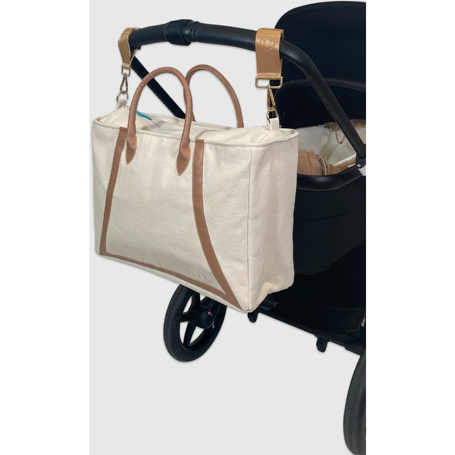Najell Wickeltasche mit Einsatz Ivory White