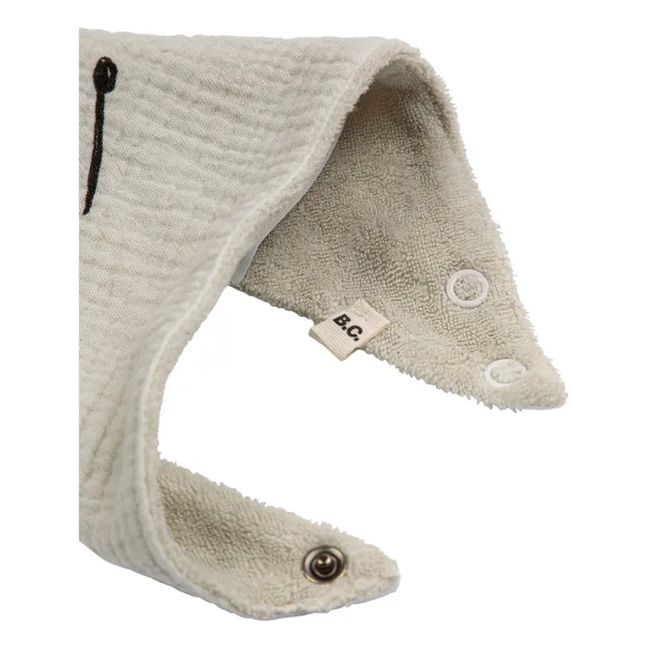 Bobo Choses Lot 2 Bavoirs Coton Bio Tambours | Ecru