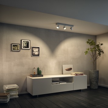 Philips opbouwspot MyLiving Star LED Wit 3 x 4.5W