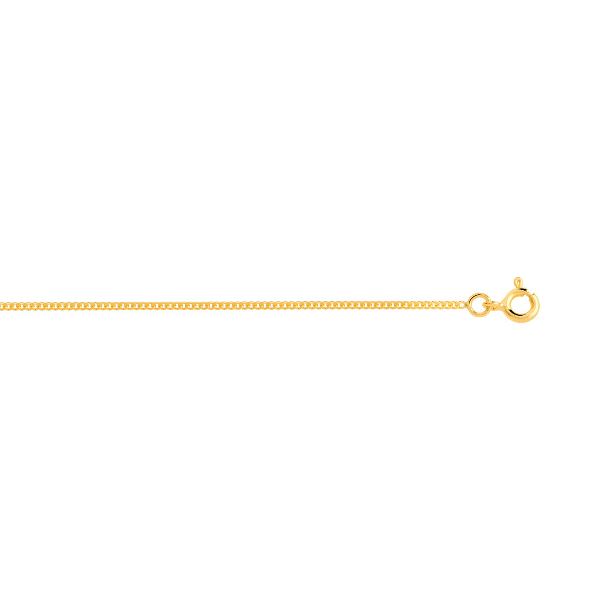 Chaîne or 750 jaune maille gourmette 50 cm