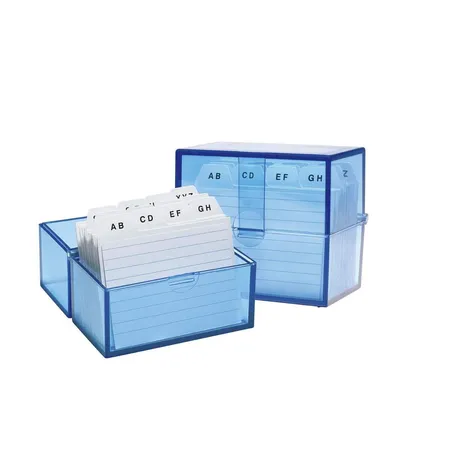 WEDO® Karteibox A8 für 150 Karten, inkl. 100 Karten