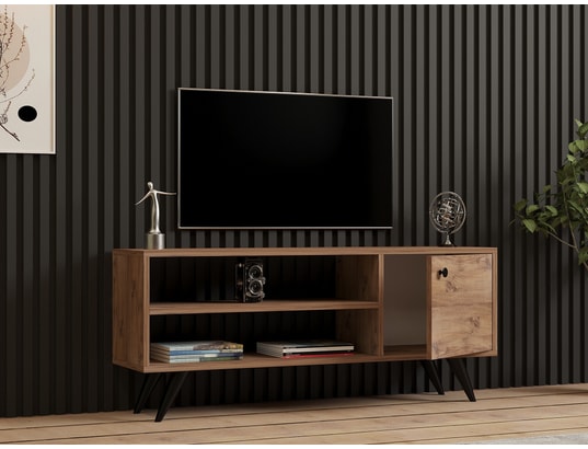 CONCEPT1 - Meuble TV Jena Pin Atlantique 120 x 50 x 29