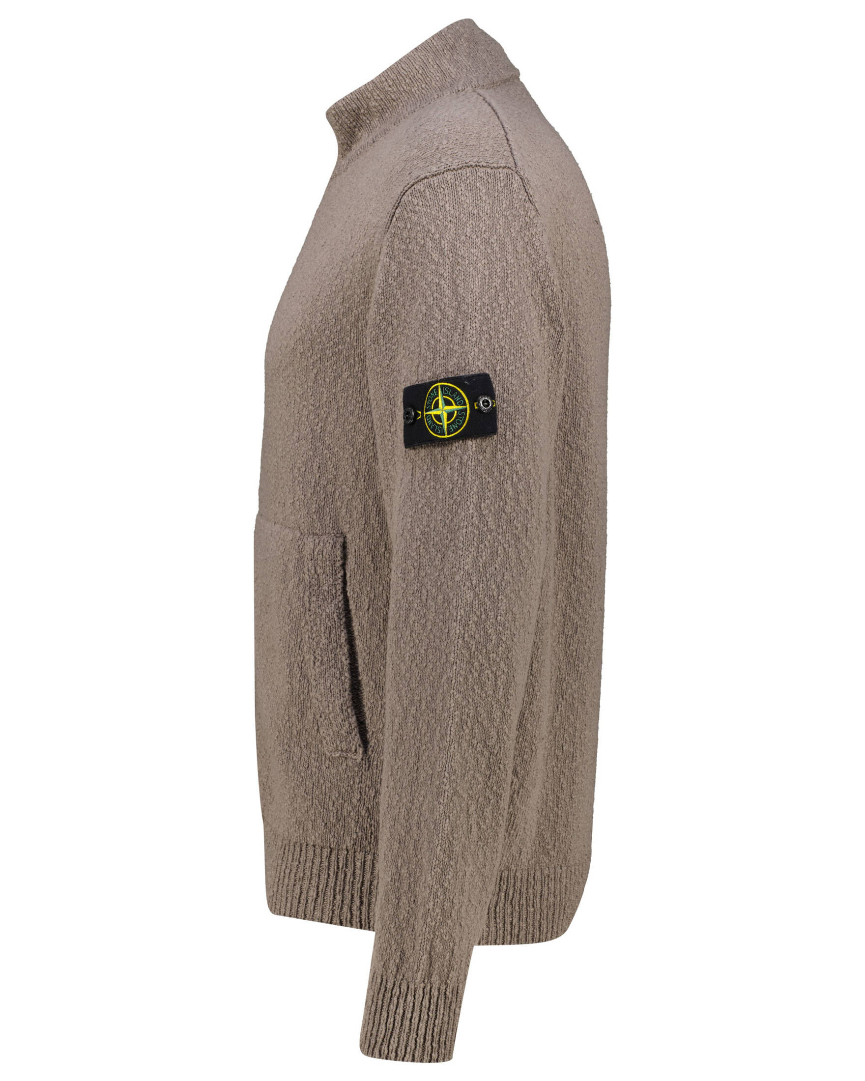 Stone Island| Herren Strickjacke aus Baumwolle mit Leinen Relaxed Fit
