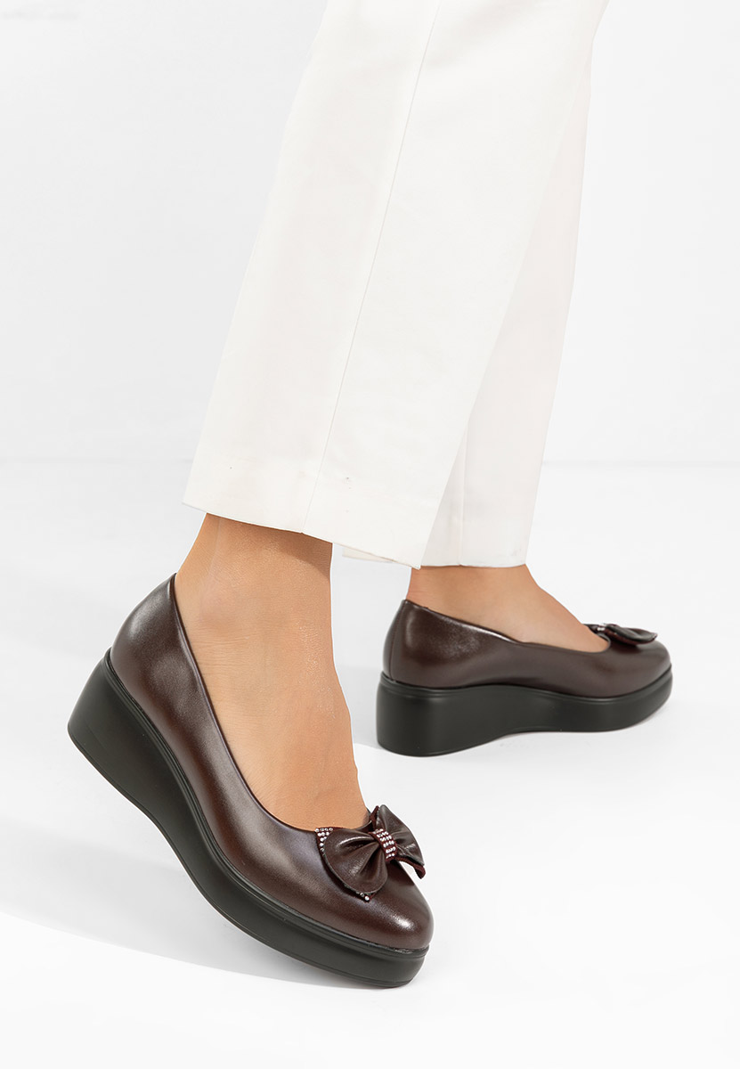 Chaussures à plateforme bordeaux Liliane