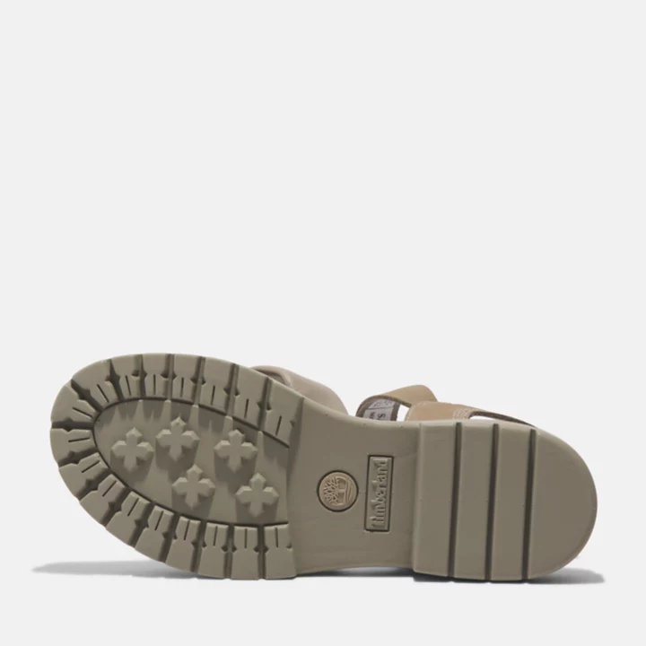 Sandale à brides croisées London Vibe pour femme en beige