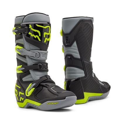 Bottes cross Fox ENFANT COMP - Gris / Jaune