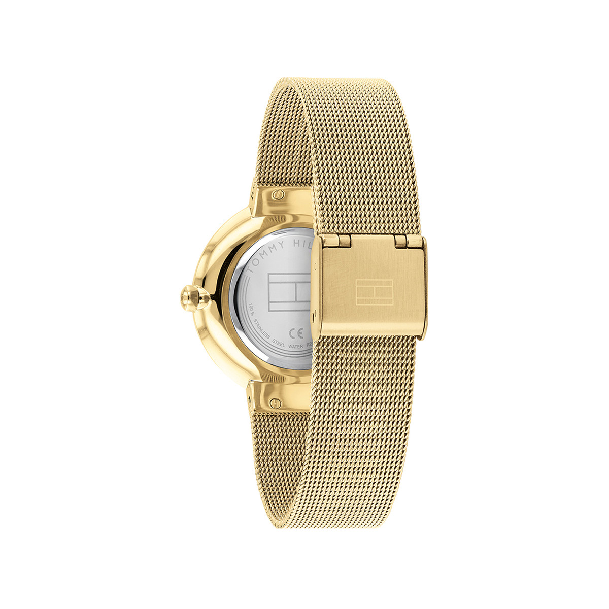 Montre Tommy Hilfiger femme acier doré jaune