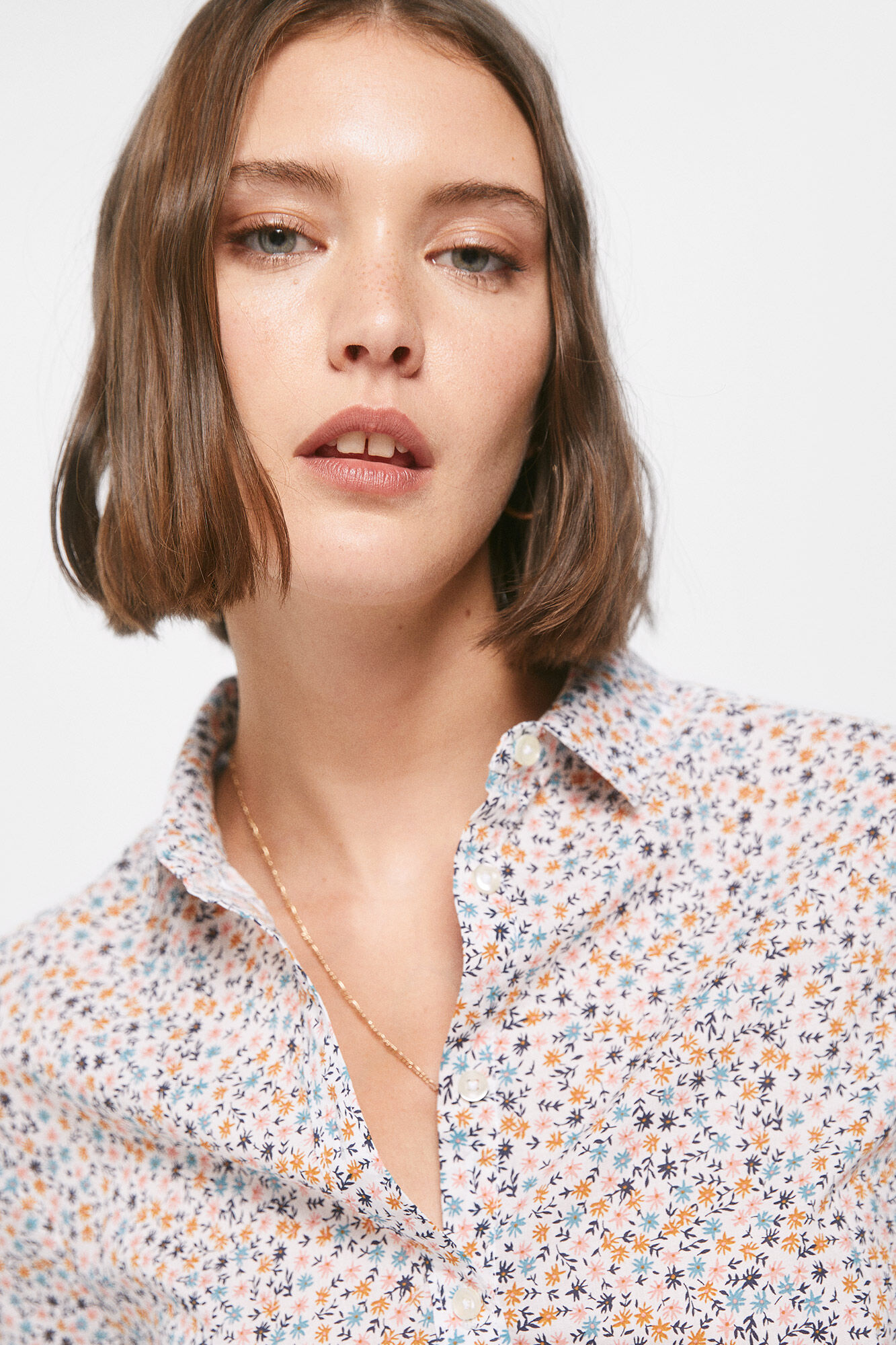 Blusa Liberty com estampa floral