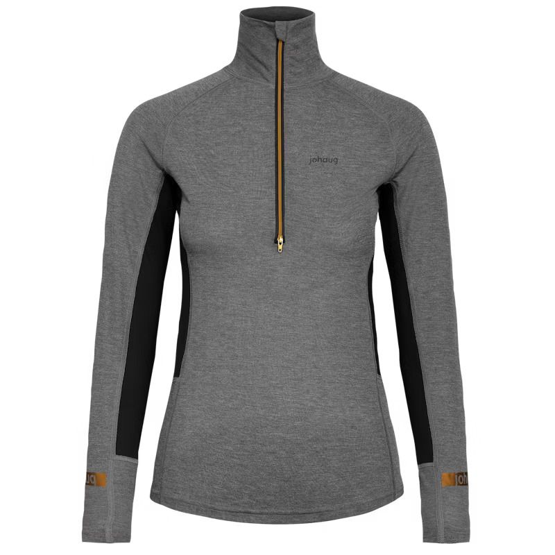 johaug aerial woolmix 2 0 half zip traeningstroeje dame 343 220801 tblck