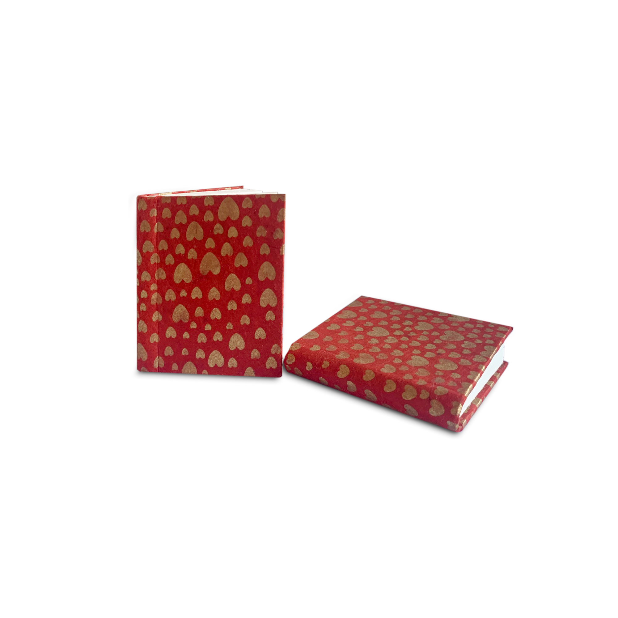 Notizbuch rot-gold, H 7,5 cm, B 5,5 cm günstig bestellen