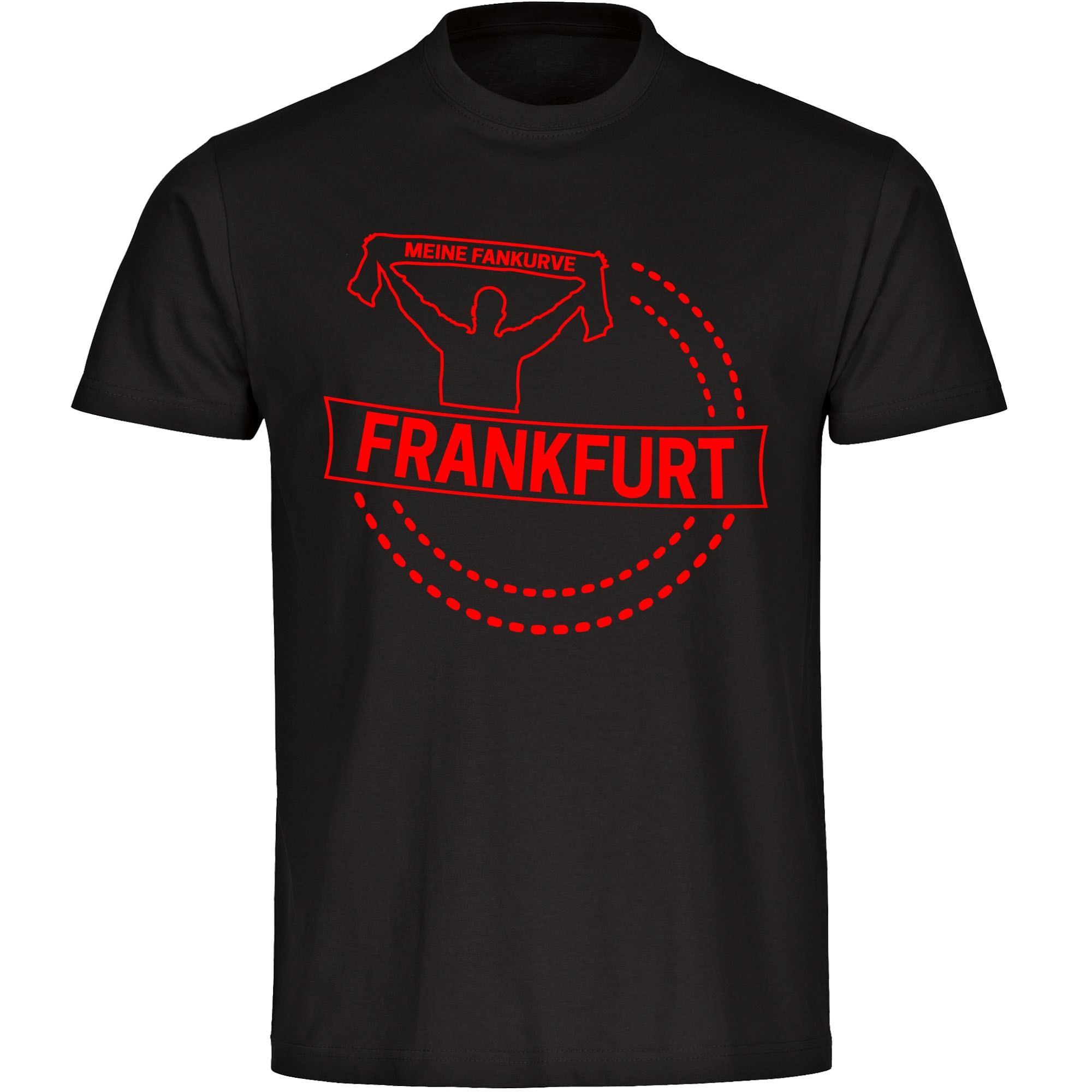multifanshop® Kinder T-Shirt - Frankfurt - Meine Fankurve - Druck rot