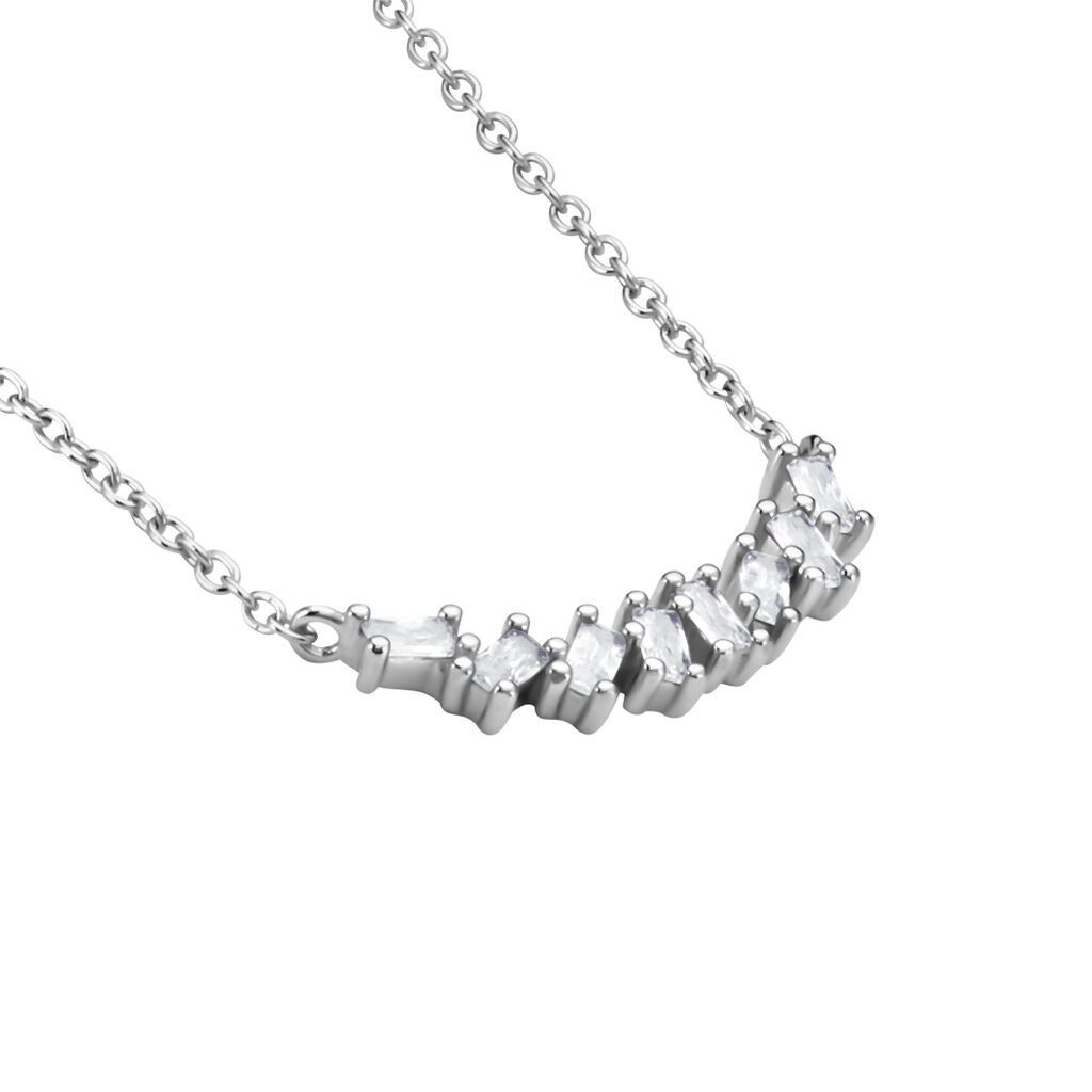 Collier Adonia Argent Blanc Oxyde De Zirconium
