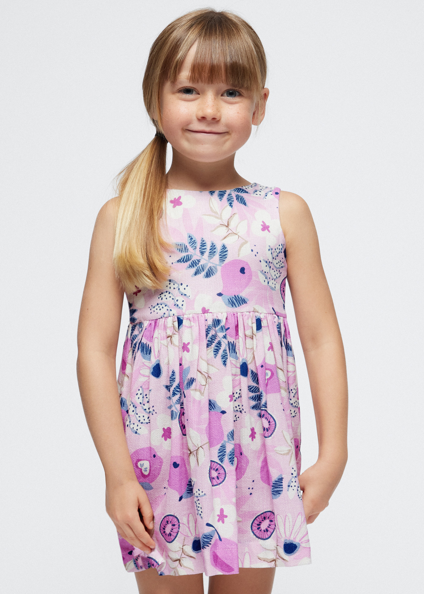 Vestido estampado para meninas