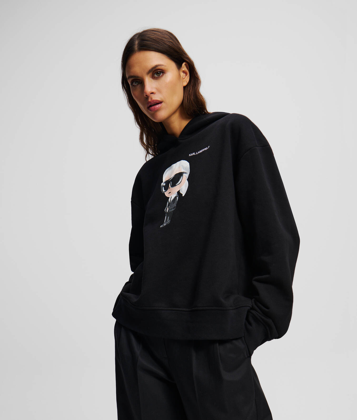 SWEAT À CAPUCHE IKON - Noir