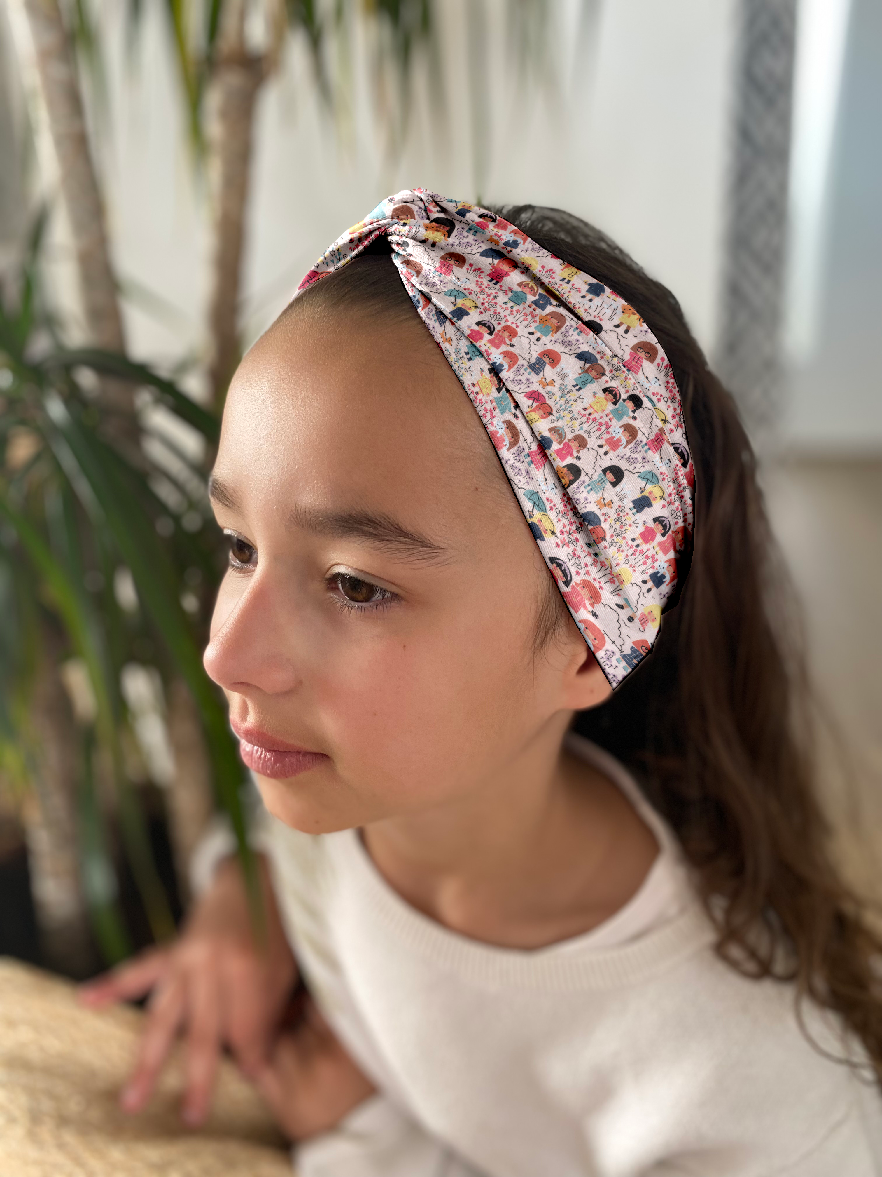 Bandeau Jersey Croisé Enfant Petites Filles Pop