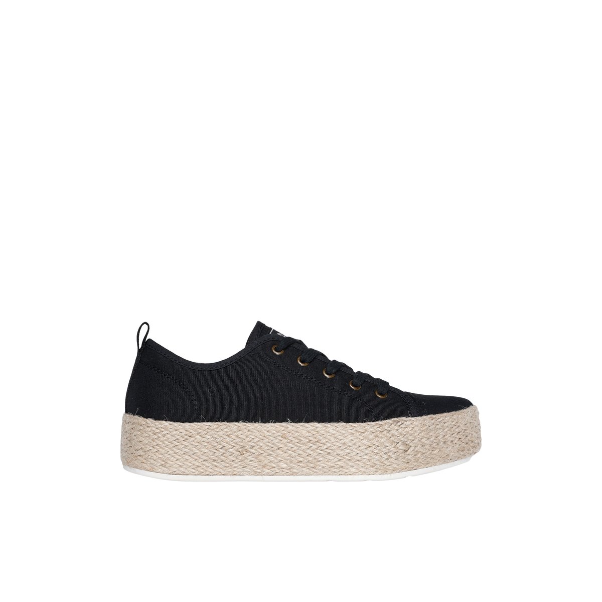 BOBS BY SKECHERS-Bobs_sesame-Espadrilles - Talon plat - Noir