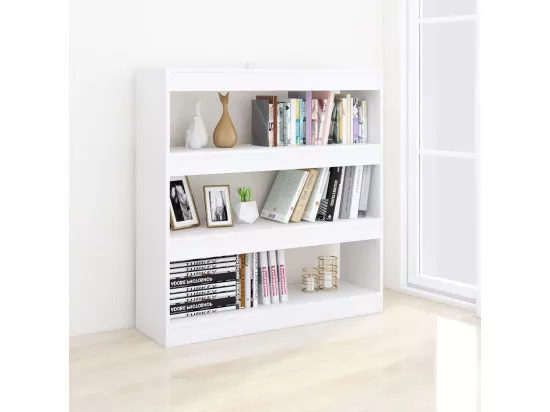 Bibliothèque/Séparateur de pièce Blanc 100x30x103 cm