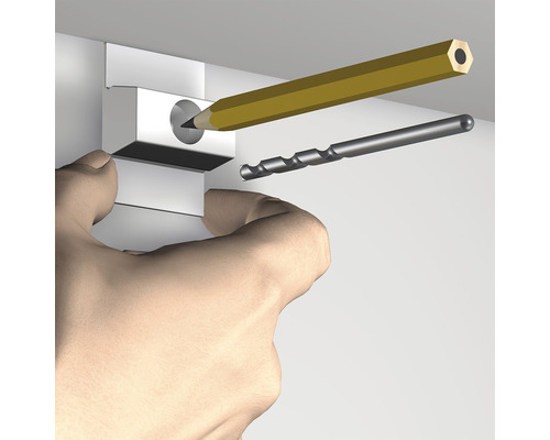 Schilderijrail All-In-One Click Rail 2 m zwart