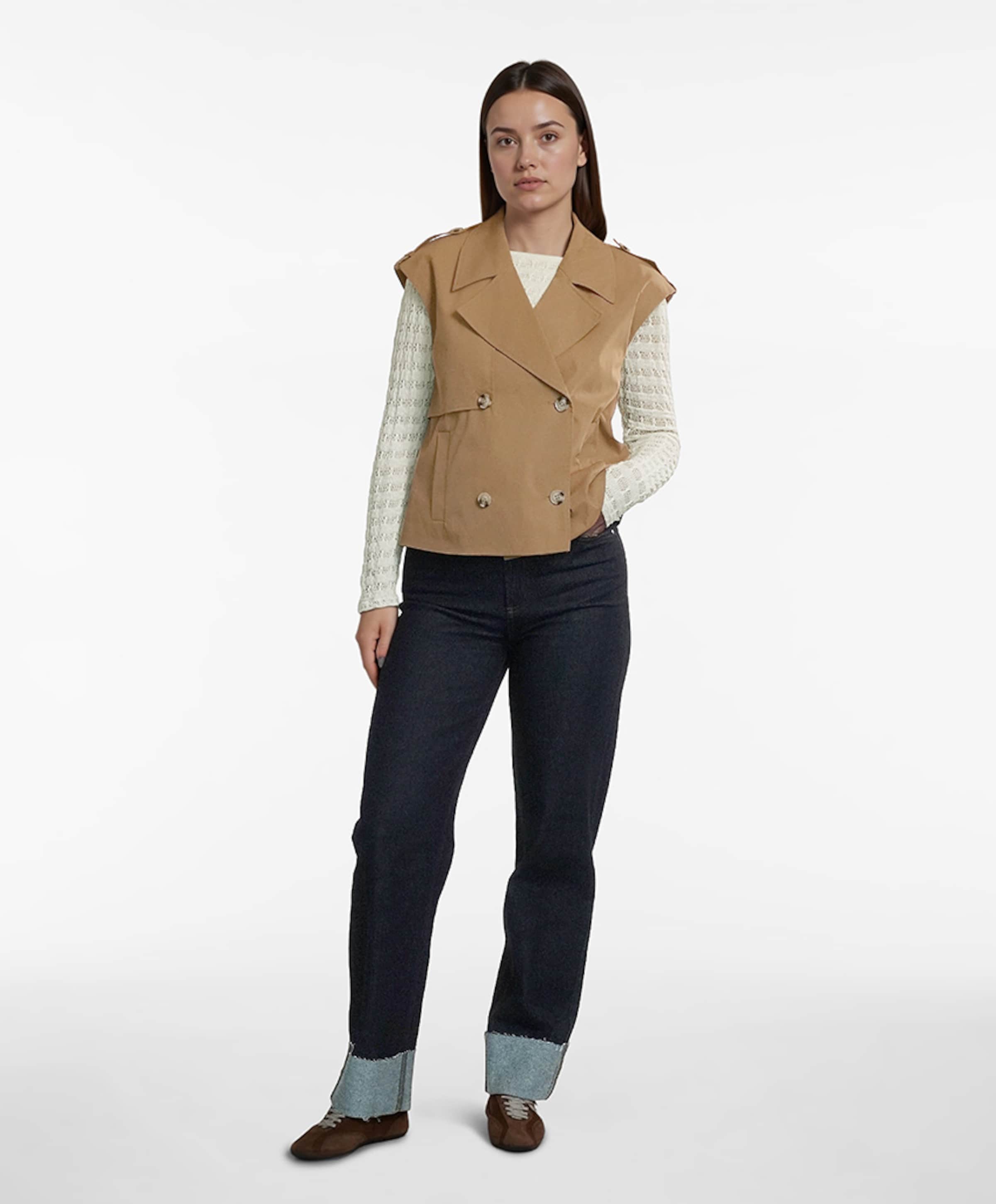 Vila Dames gilet beige