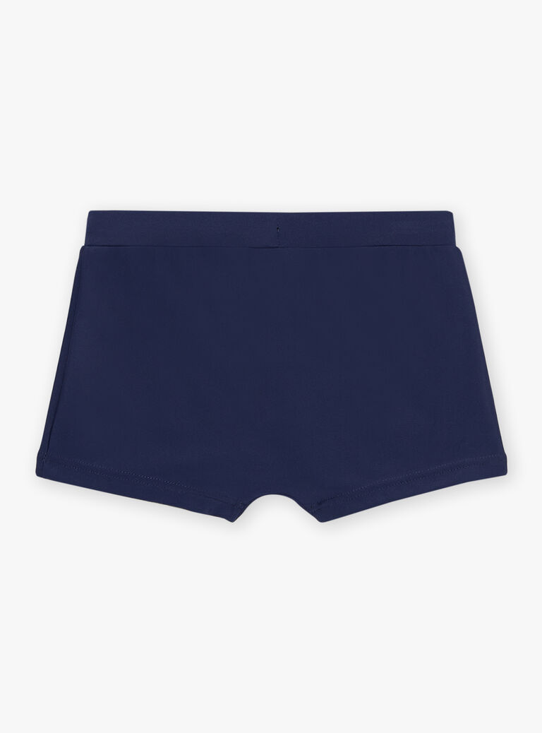 Boxer de bain bleu marine à motif surfeur