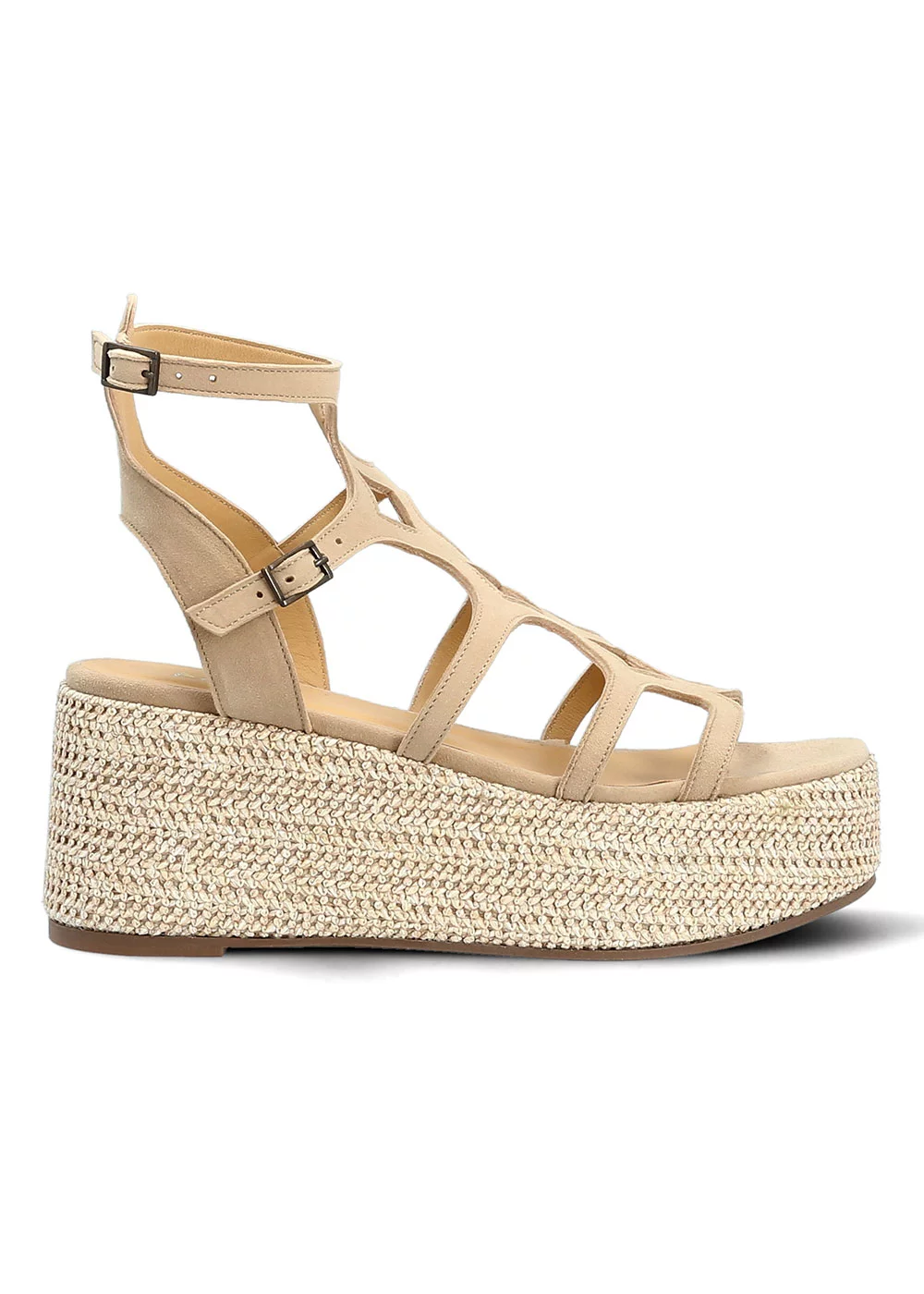 SANDALE TINA VELOURS BEIGE