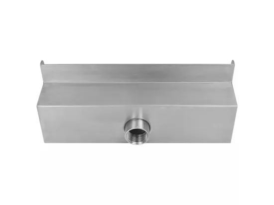 Lame d'eau rectangulaire 30cm Acier inoxydable pour piscine